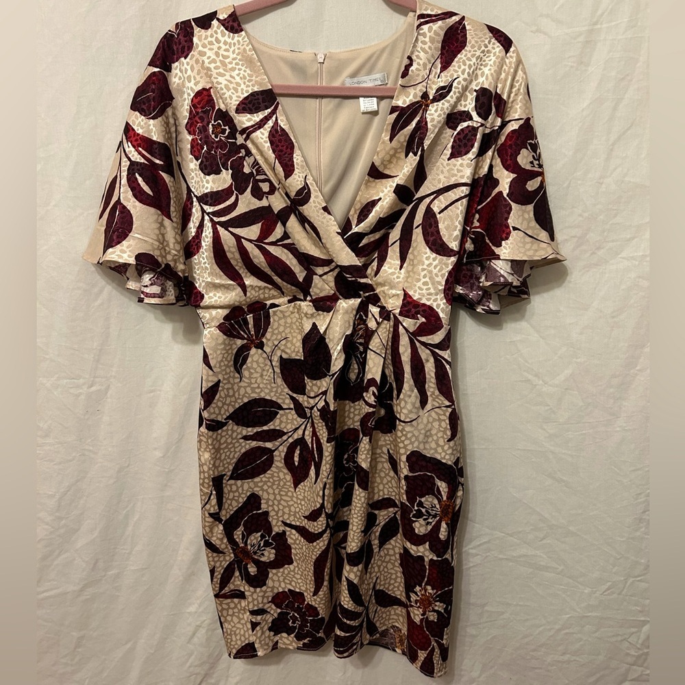 London Times Floral Midi Dress – Perfect for Any Occasion